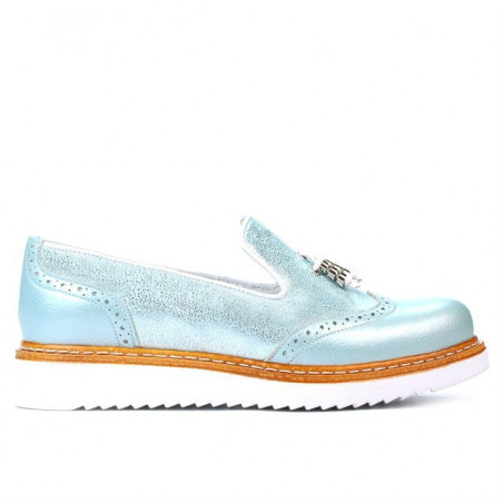 Damskie buty casual 659 turkusowo połączone