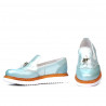 Damskie buty casual 659 turkusowo połączone