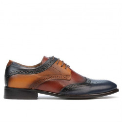 Buty casual / eleganckie dla mężczyzn 874 indygo+brązowy