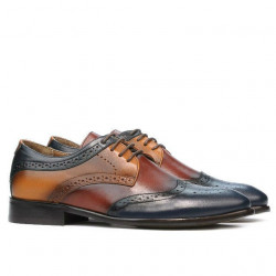 Buty casual / eleganckie dla mężczyzn 874 indygo+brązowy