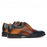 Buty casual / eleganckie dla mężczyzn 874 indygo+brązowy