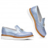 Damskie buty casual 659 niebiesko-perłowe kombinowane