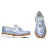 Damskie buty casual 659 niebiesko-perłowe kombinowane