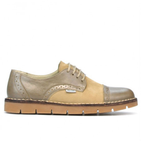 Damskie buty casual 7001-1 piasek kombinowany