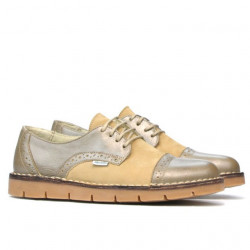 Damskie buty casual 7001-1 piasek kombinowany
