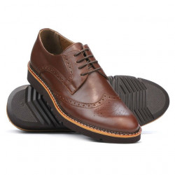 Męskie buty casual 831-1 brązowe