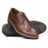 Męskie buty casual 831-1 brązowe