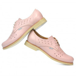 Damskie buty casual 678 pudrowe