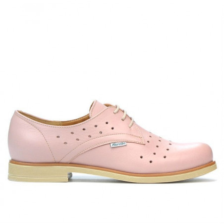 Damskie buty casual 678 pudrowe