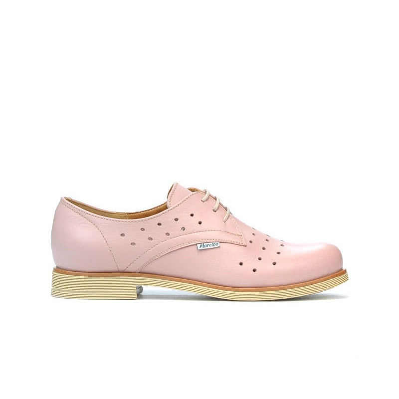 Damskie buty casual 678 pudrowe