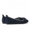 Baleriny damskie 638 indygo welur