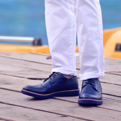 Męskie buty casual 831-1 indygo