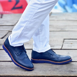 Męskie buty casual 831-1 indygo lifestyle