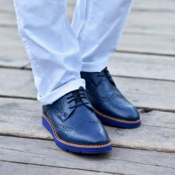 Męskie buty casual 831-1 indygo