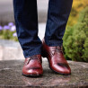 Eleganckie buty męskie 828-1 a brązowe