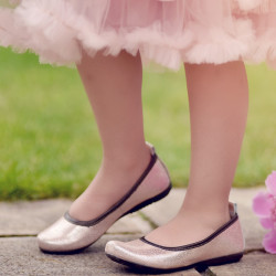 Dziecięce buty 100 perłowy róż