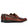 Casualowe / eleganckie buty męskie 875 koniak