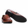 Casualowe / eleganckie buty męskie 875 koniak