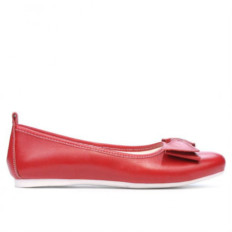 Damskie baleriny 638 czerwone