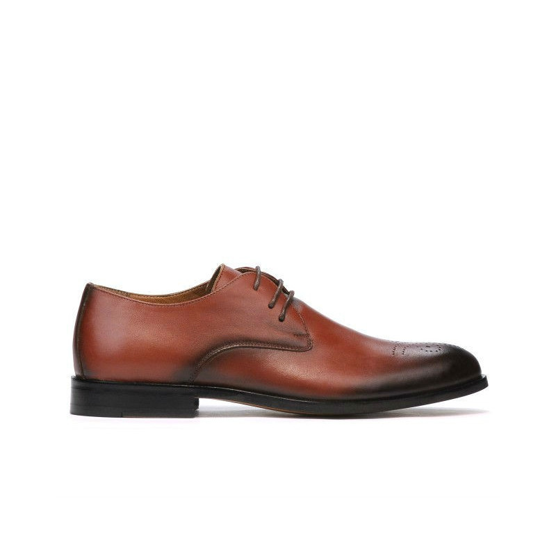 Eleganckie buty męskie 878 koniak