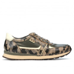 Sneakersy męskie 833 kawa kamuflaż