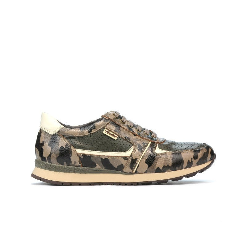 Sneakersy męskie 833 kawa kamuflaż