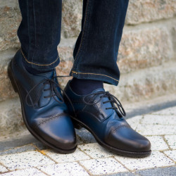 Eleganckie buty młodzieżowe 396 a indygo