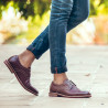 Casualowe buty męskie 873 bordo