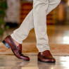 Casualowe / eleganckie buty męskie 875 koniak lifestyle