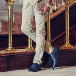 Eleganckie buty męskie 878 a indigo