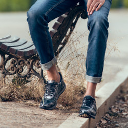 Buty sportowe męskie 833 szare kamuflaż