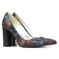 Eleganckie buty damskie 1261 czarny pastel