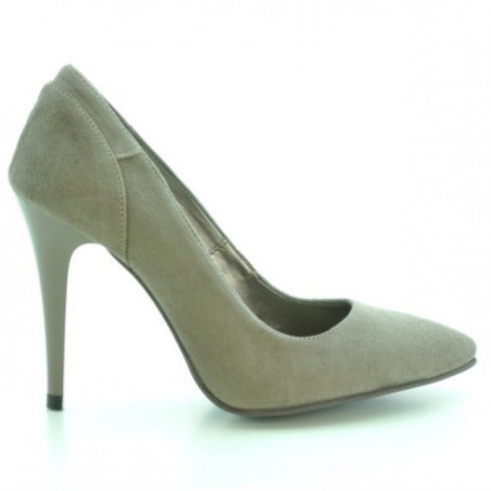 Eleganckie damskie buty 1230 cappuccino antylopa