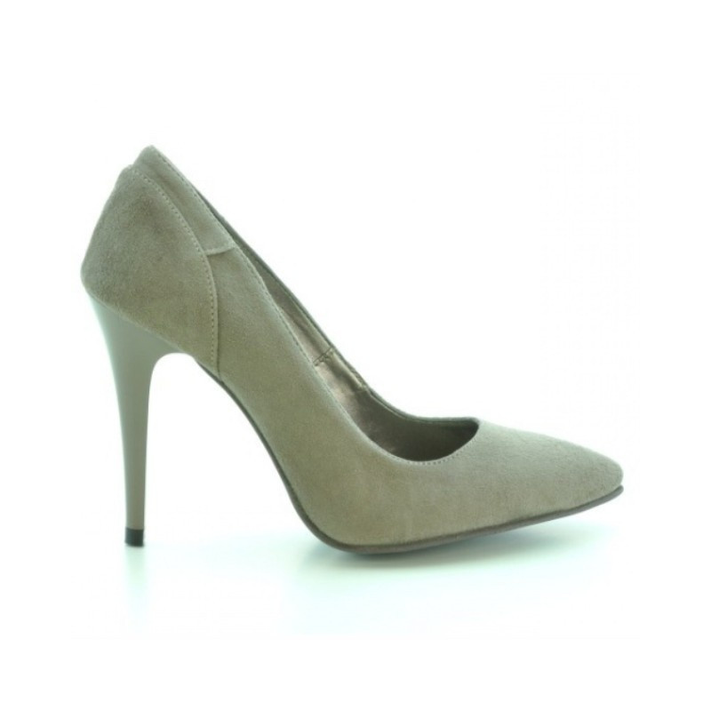 Eleganckie damskie buty 1230 cappuccino antylopa