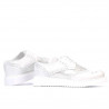 Damskie buty casual 663-2 biały perłowy kombinowany