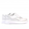 Damskie buty casual 663-2 biały perłowy kombinowany
