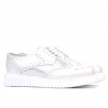 Damskie buty casual 663-2 biały perłowy kombinowany