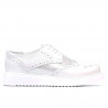 Damskie buty casual 663-2 biały perłowy kombinowany