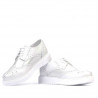 Damskie buty casual 663-2 biały perłowy kombinowany