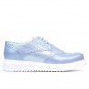 Damskie buty casualowe 663-2 perłowo-niebieskie kombinowane