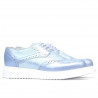 Damskie buty casualowe 663-2 perłowo-niebieskie kombinowane