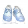 Damskie buty casualowe 663-2 perłowo-niebieskie kombinowane