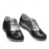 Damskie buty casual 693 czarno połączone