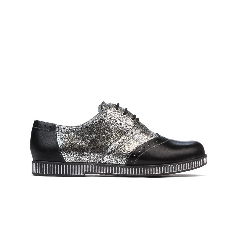 Damskie buty casual 693 czarno połączone