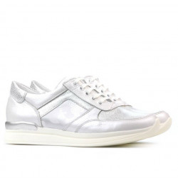 Damskie buty sportowe 694 biały opalizujący kombinowany