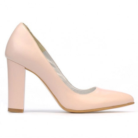 Eleganckie buty damskie 1261 w kolorze pudrowym