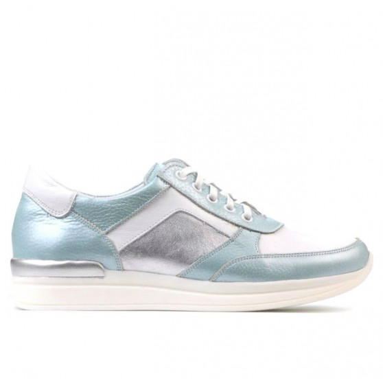 Buty sportowe damskie 694 turkusowe perłowe kombinowane