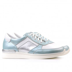 Buty sportowe damskie 694 turkusowe perłowe kombinowane