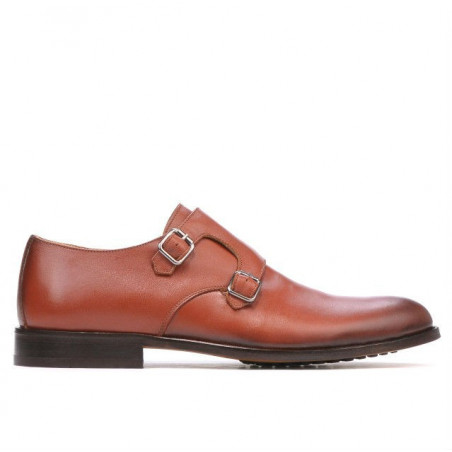 Eleganckie pantofy męskie 840 koniak