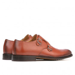 Eleganckie pantofy męskie 840 koniak